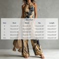 thumbnail image 3 of Sunnin Halter Neck Floral Jumpsuit with Pockets Wide Leg Sleeveless Casual Summer Wear, 3 of 6