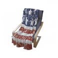 thumbnail image 4 of America Soft Flannel Fleece Throw Blanket, Fourth of July Theme Flag of United States of America with Grunge Effect, Cozy Plush for Indoor and Outdoor Use, 70" x 90", Red Blue and White, by Ambesonne, 4 of 6