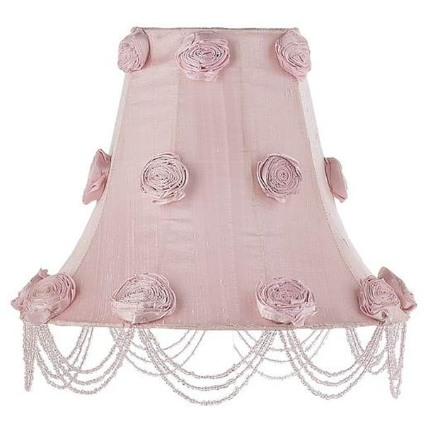 10.25 in. Rose Swag Shade in Pink