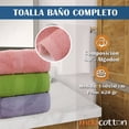 thumbnail image 4 of Pack De 5 Toallas De Baño Surtidas MELOCOTTON HOGAR Extra Suaves y Absorbentes 180x50cm, 4 of 4