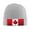 Gray, variant on Canada Flag Pattern Beanie Hat Men Women Warm Printed Cap Knit Beanies Hats Outdoor Winter Gray