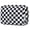 Black Checkerboard, variant on Cute Makeup Bag Travel Cosmetic Bag Organizer Toiletry Bag Make up Bags with Compartments Pouch Purse for Women & Men, Blue Stripe