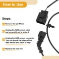 thumbnail image 7 of Unique Bargains ABS Wheel Speed Sensor No.6G9T2C054BAS Rear Right ABS Sensor Set Anti-lock Braking System Sensor for Ford Focus Mondeo 2006-2013, 7 of 7