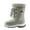GREY, variant on DREAM PAIRS Toddler/Little Kid/Big Kids Mid Calf Knee High Winter Snow Boots NORDIC BLACK/PINK Size 3