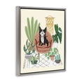 thumbnail image 3 of Stupell Industries Eclectic French Bulldog & Plants Gray Floating Frame Canvas Art, 25 x 31, by Mary Urban, 3 of 8