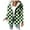 Green, variant on Womens Jacket Plaid Red Printe Long Sleeved Hooded Casual Coat Outwear 3XL