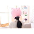 thumbnail image 2 of Gorro de peluche ajustable de cerdo, divertido gorro de cosplay, accesorio para fotos de dibujos animados (rosa), 2 of 5
