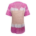 thumbnail image 5 of SHOPESSA Womens Summer Tops Tiy-dye Casual Short Sleeve Round Neck Loose Blouse T Shirts Tee Printed Side Split Tunic （S-5XL）, 5 of 5