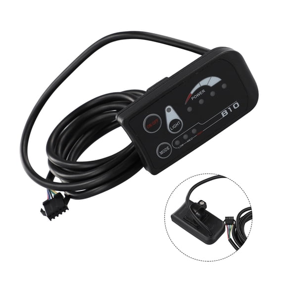 YAAQII for Electric Bicycle Display S810 LED Panel 36V 48V JN Controller Waterproof Bike Computer with Gear Memory Function for E-Bikes Scooters 22.2mm Handlebar