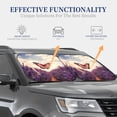 thumbnail image 4 of Disketp Butterfly Over Lavender Pattern 2 Piece Windshield Sunshades,Folding Windshield Sun Shade for Car SUV Trucks Sedan,Blocks UV Rays Sun Visor Protector-Large, 4 of 6