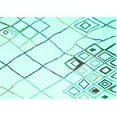 thumbnail image 1 of Ahgly Company Machine Washable Indoor Rectangle Solid Turquoise Blue Modern Area Rugs, 6' x 9', 1 of 4