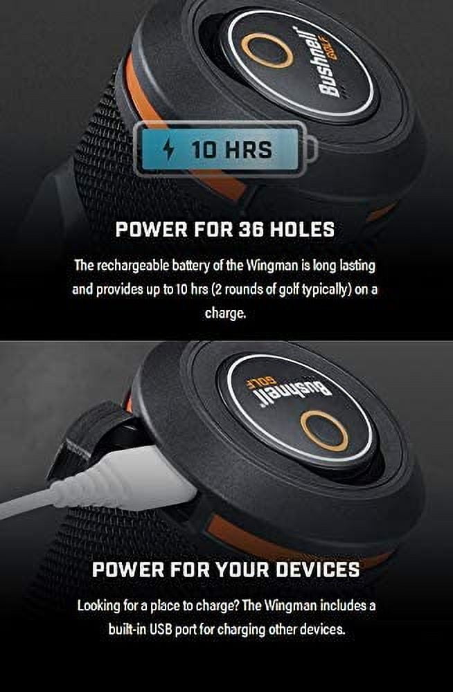 Bushnell Wingman GPS Bluetooth Speaker with Included Wearable4U Wall/Car Adapters and Ultimate Golf Tools Bundle