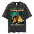 thumbnail image 4 of Camiseta The Horrors Never Ending Yet I Remain Silly, divertida camiseta lavada Retro de rana de estilo japonés, camisetas de gran tamaño para hombres, 4 of 5