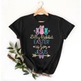 thumbnail image 5 of Mujeres Manga Corta de Verano Tops Pascua Impresa Cuello Redondo, Blusa de Moda Casual para la Primavera, 5 of 5