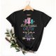 thumbnail image 4 of Mujeres Manga Corta de Verano Tops Pascua Impresa Cuello Redondo, Blusa de Moda Casual para la Primavera, 4 of 5