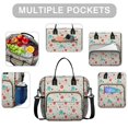 thumbnail image 2 of Pioneer Flower Floral Print Pattern Womens Lunch Box for Work,Insulated Large Lunch Bag,Leakproof Adult Lunch Bag for Work,Beach,Travel,Picnic,Camping, 2 of 6
