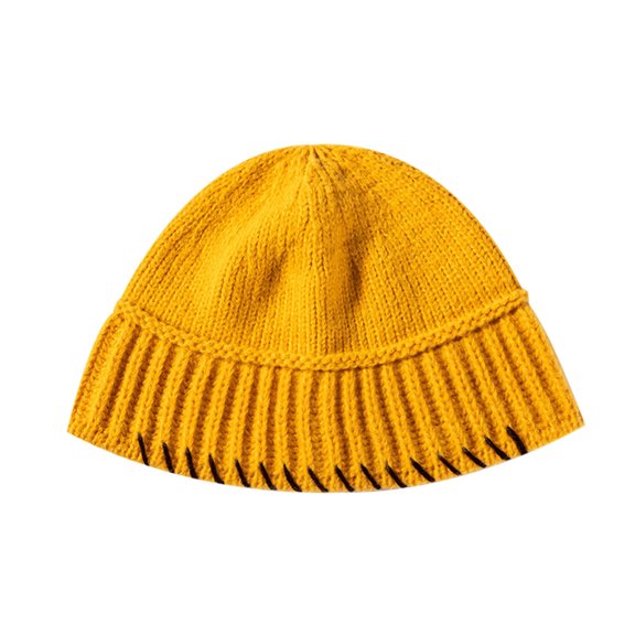 Diufon Unisex Knitted Warm Hat Winter Thickened Stretch Color Block Beanie Hats Outdoor Ski Cap for Women Men