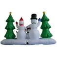 thumbnail image 4 of Impact Lighted Snowman Family Yard Inflatable, 36", 4 of 5