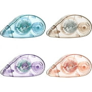 Monebena Glue Tape for Scrapbooking, Pack of 4 Scrapbook Tape, Double Sided Tape Roller for Crafts, 26 Ft x 0.31 in Tape Runner, Craft Supplies for Scrapbooking, Gift Wrapping and Photo Tape.