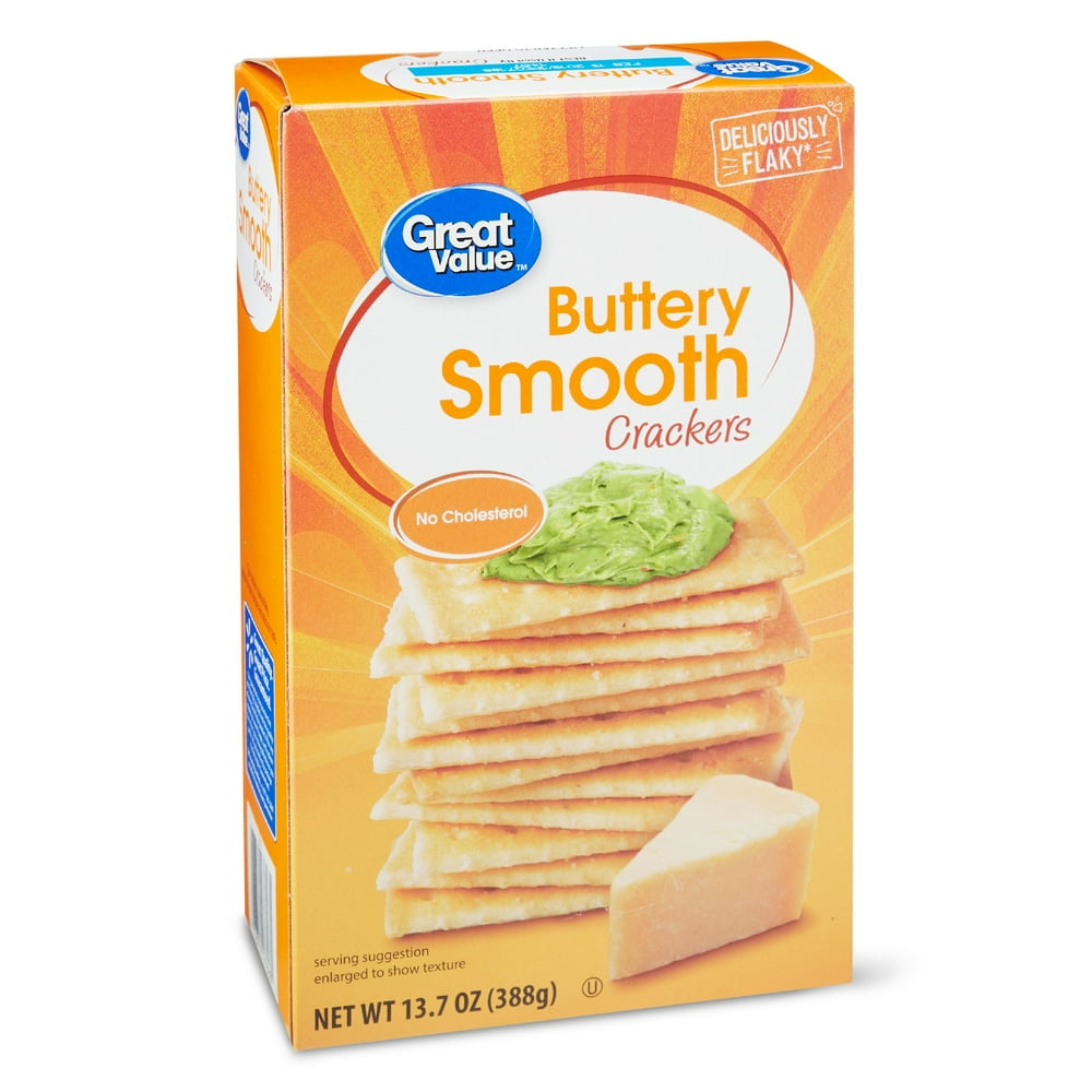 Great Value Buttery Smooth Club Crackers, 13.7 Oz.