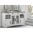 thumbnail image 2 of Bowery Hill Contemporary Wood Dining Buffet Server in White Finish, 2 of 15