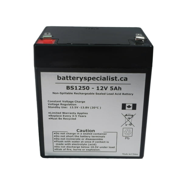 Batterie plomb-acide scellée rechargeable 12V 5AH 