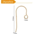 thumbnail image 2 of 24Pcs 0.6inch 1/20 14K Gold Filled Earring Hooks with Loop Dangle Earring Findings for DIY Earring Making GoldenDIY, 2 of 6