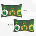 thumbnail image 4 of Balery Spring St Patrick’s Day Irish Gnomes Pillow Covers,Bed Pilowcases,Reversible Plush Throw Pillow Covers End Pillow Encasement,Pillow Case - 14"X20", 4 of 9