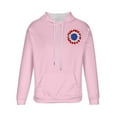 thumbnail image 5 of Qulqfy Pullover Mens Hoodie Casual Graphic Pink Fall Hooded Long Sleeve Sweatshirts Men's Sweatshirts XXL, 5 of 5