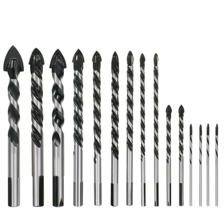 

15pcs Concrete Drill Bit Carbide Drill Bits Professional Drill Bit for Brick