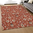 thumbnail image 6 of Addison Rugs Mayfield Premium Machine Washable Traditional Global Red Rectangle Rug, 10' x 14', 6 of 6