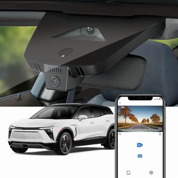 Fitcamx 4K Dash Cam Suitable for Chevy Blazer EV 2025 2026 LT RS SS (HD2-D1350), OEM Factory Look, Built-in WiFi & APP, Plug & Play, 64GB Card