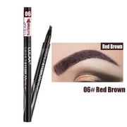 EZGO Eyebrow Tattoo Pen Microblade Eyebrow Pencil Tat Brow Micro Ink Brow Pen Waterproof Red Brown