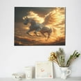 thumbnail image 6 of Fuzoiu Golden Winged White Horse Print Canvas Wall Decorative,Modern Artwork Picture Decor Painting,Living Room Bedroom Home Office,Framed Hangable Decorative Artwork Size 30x40, 6 of 6