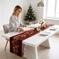 thumbnail image 7 of Christmas Table Runner Christmas Party Decorations Festive Cloth Stain Resistant & Easy Clean for Home Dining Table Family Gathering Kitchen by MPOISVA, 7 of 7