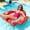 B, variant on Inflatable Pool Floats with Bottom Mesh, 4-in-1 Pool Hammock w/ Fruit Patterned, 4 Tubes Inflatable Hammocks for Adults,Portable Floating Chair Bed for Travel, Swimming, Hot Tub - Watermelon