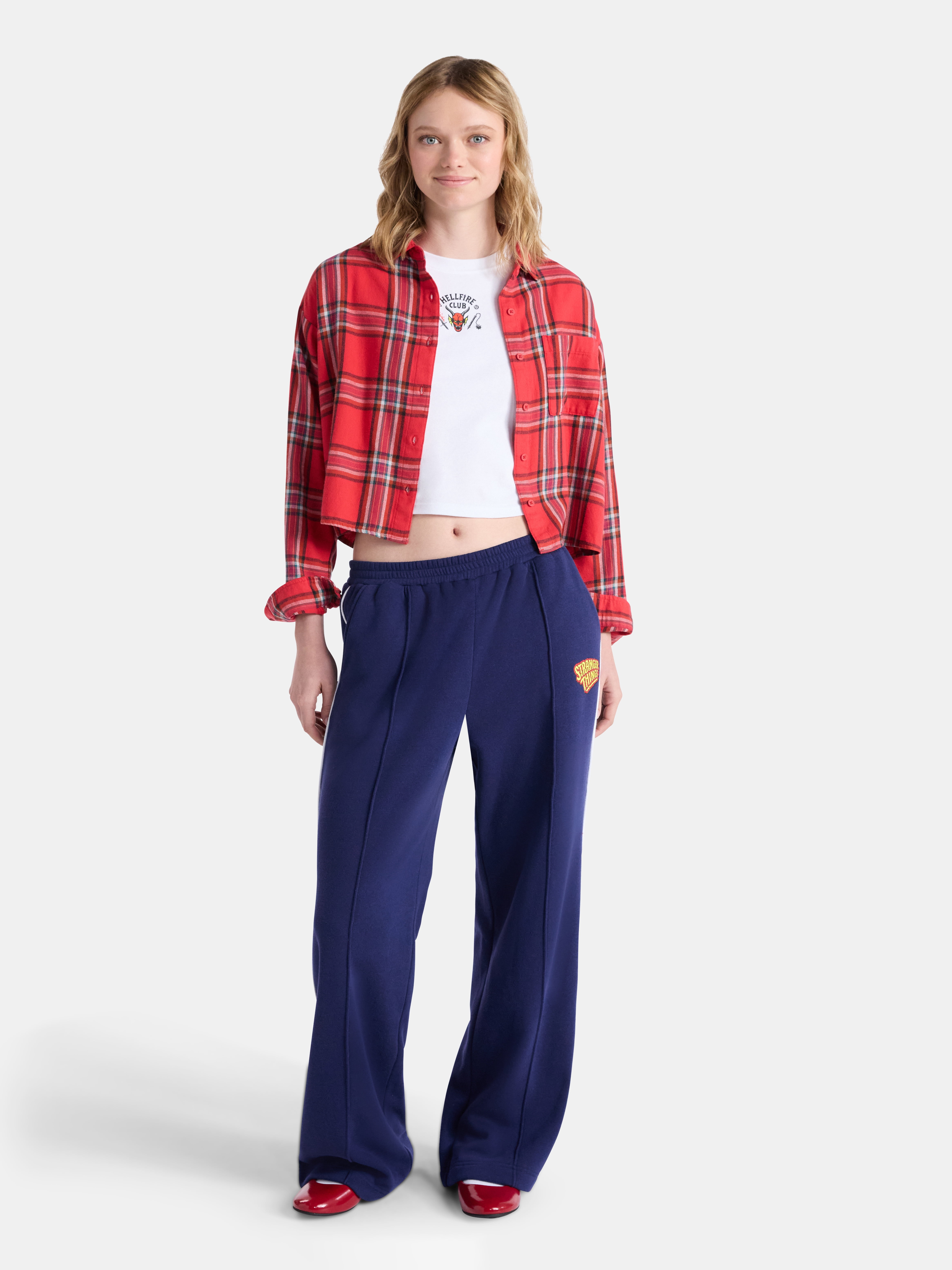 Netflix Stranger Things Track Pants from No Boundaries, Women’s and Women’s Plus