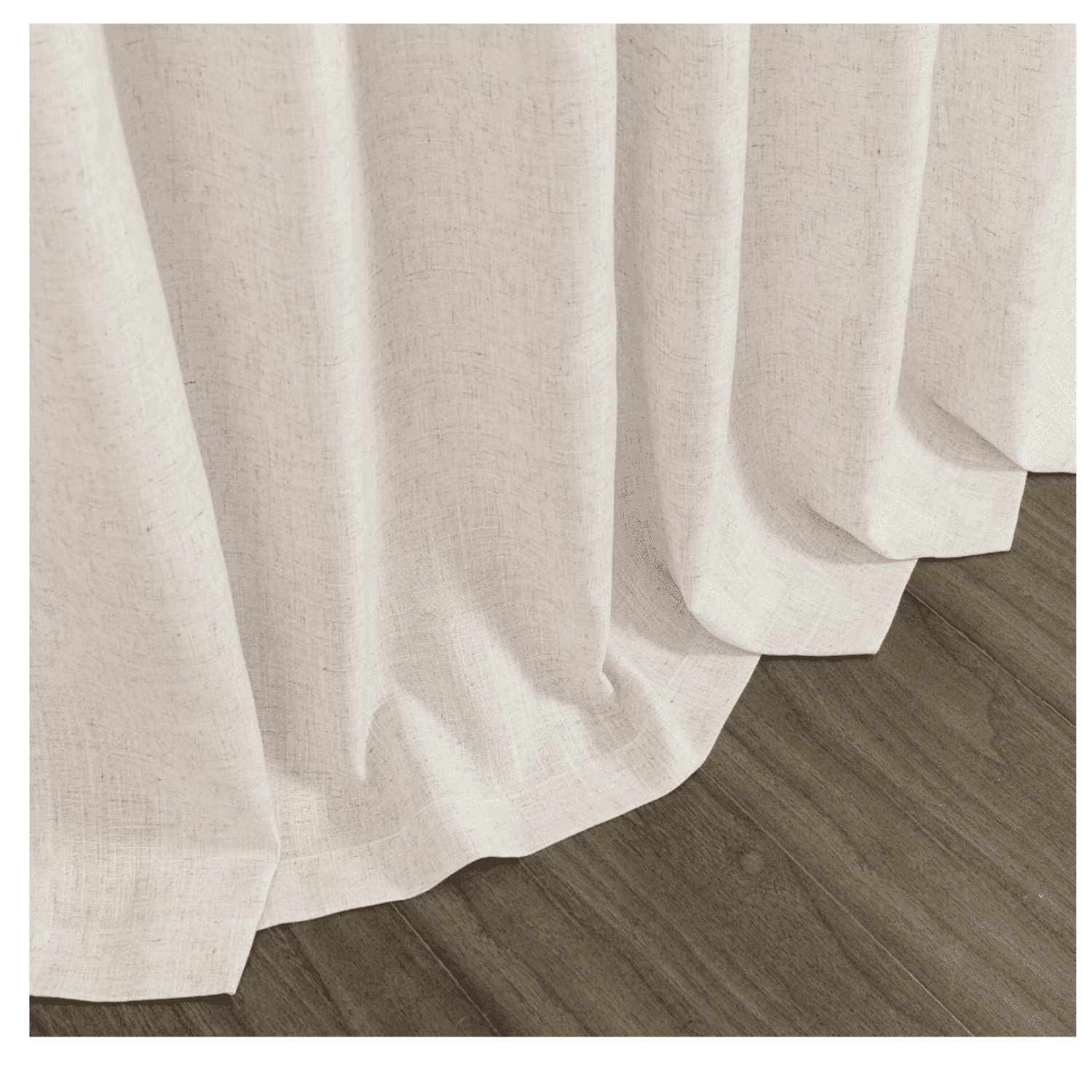 Beige Flax Linen Curtains 84 inches Long for Living Room 2 Panel Tan Burlap Textured Drapes Semi Sheer Privacy Khaki Window Curtain Country Rustic Farmhouse Canvas Cloth Curtain for Dinning Room