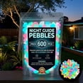 thumbnail image 2 of 2026 Colorful Glow In The Dark Garden Stones Night Luminous Pebbles Rainbow Glow In The Dark Stepping Rocks Outdoor Landscaping Decor Glowing Stones Fish Tank Aquarium Decora, 2 of 9