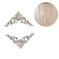 thumbnail image 2 of MLINS  4 PCS Wood Applique Unpainted Frames Furniture Transfers Rub Vintage Wall Decals Frat, 2 of 8
