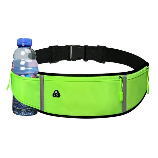 Running Waist Pack with Hydration - Premium Reflective Adjustable Belt for Gym & Outdoor Activities