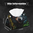 thumbnail image 5 of Logiee Realistic Style Green Fur Wolf Print Tissue Box Cover,Stylish Tissue Box Holder Decorative Tissue Cover for Bathroom Toilet Bedroom Living Room Table Desk Office, 5 of 7
