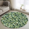 thumbnail image 2 of St. Patrick's Day Round Area Rugs Collection 4', Green Lucky Clovers Ombre Non Slip Indoor Circular Throw Runner Rug Floor Mat Carpet for Living Room Dining Table Bedroom Nursery, 2 of 9