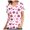 Pink#7, variant on Feancey Breast Cancer Awareness Scrubs for Women Short Sleeve V-Neck Scrub Tops Pink Ribbon Floral Print Nursing Shirts In October We Wear In Working Uniforms Pink S
