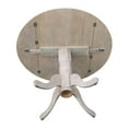 thumbnail image 6 of Round Dual Drop Leaf Pedestal Dining Table in Washed Gray Taupe, 6 of 8