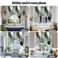 thumbnail image 6 of Swag Curtain Valances Boho Abstract Mid Century Swag Valances for Kitchen Windows Green Modern Geometric Leaf Short Topper Curtains Valance Tier Pair for Kitchen Bedroom Living Room Bathroom 28"x36", 6 of 8