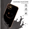 thumbnail image 4 of Designed for iPhone 13Pro Case - Soft TPU Phone Case with A Smiley Face Print Pattern Camera Lens Protection and Raised Reinforced Corners Bumper for iPhone 13Pro, 4 of 5