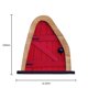thumbnail image 5 of Decorativa Madera miniatura hada enana ventana puerta árbol patio gnomo escultura (4 piezas), 5 of 7