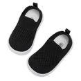 thumbnail image 3 of Calcetines para caminar MORENDL para niños pequeños, antideslizantes y transpirables, negros, 3 of 6