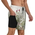 thumbnail image 3 of Fotbe Herbs and Wildflowers Men’s Swim Trunks Quick Dry Swim Shorts Board Shorts with Mesh Lining-Large, 3 of 9